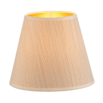 DUOLLA ABAT-JOUR SOFIA HAUTEUR 15,5 CM RAYÉ BLANC/DORÉ