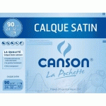 FEUILLES DE PAPIER CALQUE CANSON - 24 X 32 CM - 70G - AVEC PASTILLES DE STABILISATION - POCHETTE DE 12