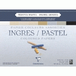INGRES PASTEL BLOC COLLÉ 25F 30X40CM 130G - ASSORTIMENT PASTEL - LOT DE 4