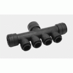 NOURRICE 4 VOIES NOIRE - INSTANTANÉ- 1X22 MM/4X10 MM - SPEEDFIT JOHN GUEST