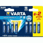 PILES ALCALINES LONGLIFE LR03 AAA - VARTA - 4903121428
