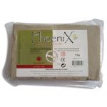 PAIN 1KG TERRE FIBRE DE LIN, VÉGÉTALE ''PHOENIX'', AUTODURCISSANTE, RECYCLABLE, DÉVELOPP DURABLE - LOT DE 3