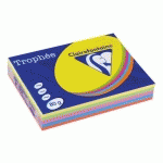 PAPIER A4 COULEUR 80 G CLAIREFONTAINE TROPHÉE COULEURS VIVES ASSORTIES - RAMETTE DE 5 X 100 FEUILLES