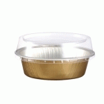 RÉCIPIENT PÂTISSERIE 85 ML D.SUP. 9.7X6.6 CM ALUMINIUM OR/ARGENT (VENDU PAR 100)