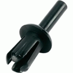 RIVET À EXPANSION KSS SRR0612 Ø DU TROU 6.2 MM PLASTIQUE NOIR 1 L'ENS.