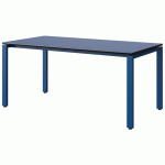 TABLE MALIBU 160X80 T5 SOUDÉ ST ANTIB BLEU U525/NO BLEU 5005