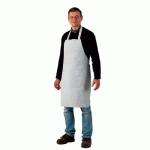 TABLIER DE SOUDEUR À BAVETTE EN CROÛTE DE CUIR DE VACHETTE - GRIS CLAIR - 110 X 70 CM COVERGUARD