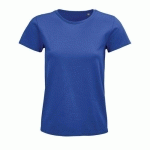 TEE-SHIRT PERSONNALISABLE FEMME COTON ORGANIQUE BIO JERSEY 175 ROYAL