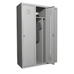 VESTIAIRE  MONOBLOC PRIMO INDUSTRIE SALISSANTE 3 CASES GRIS RAL 7035