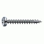 VIS À BOIS - TÊTE RONDE - TORX - 6 MM X 35 MM - ACIER ZINGUÉ - PAR 500 SPAX