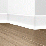25 PLINTHES MURALES PVC SEMI-RIGIDE PL À COLLER 2200 MM - BLANC - LARGEUR 60 MM DINAC