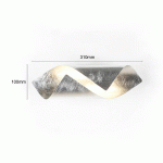 APPLIQUE MURALE LED LINDBY WRENJO, ARGENT, 31 CM