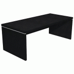 BUREAU DE DIRECTION AVEC PIEDS PANNEAUX ROYAL - 180CM - NOIR - ARTARREDI