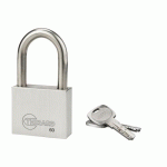CADENAS DE SÉCURITÉ À CLÉS EN INOX AVEC MÉCANISME À GOUPILLES - 60MM FTH THIRARD