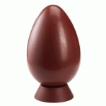 MOULE CHOCOLAT 2 EMPREINTES 1/2 COQUILLE LISSE POUR 1 ?UF 17 CM