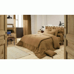 PARURE DE LIT GANYMÈDE  CAMEL 260X240 CM