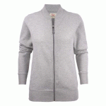 PRINTER ESSENTIALS JAVELIN SWEATSHIRT FULLZIP FEMMES GRIS MÉLANGÉ - TAILLE XXXL