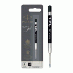 RECHARGE D'ENCRE QUINK POUR STYLO GEL PARKER - NOIR