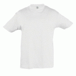 TEE-SHIRT PERSONNALISABLE ENFANT EN COTON BLANC CHINÉ