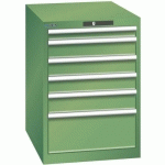 ARMOIRE VERT 564X725X850 AVEC 6 TIR. 75KG _ 78.529.030 - LISTA