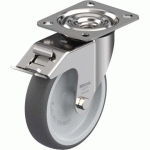 BLICKLE - ROULETTE PIVOTANTE À FREIN Ø 125MM BANDAGE POLYURÉTHANE TPU 150KG - LEX-PATH 125G-FI