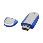 CLÉ USB OVALE 32 GB - ARGENTÉ - CLÉS USB PUBLICITAIRES PERSONNALISÉES