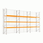 KIT 1 DÉPART +2 SUIVANT EASY-RACK XL 4000X2700MM-3 NIV C110 - MANORGA