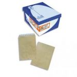 LA COURONNE BOÎTE DE 500 POCHETTES KRAFT ADOUR AUTO-ADHÉSIF 90 GRAMMES FORMAT 162 X 229 C5
