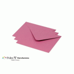 LOT DE 2 - PAQUET DE 20 ENVELOPPES POLLEN 125X138MM 120G/M² - ROSE HORTENSIA