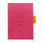 RHODIARAMA PORTE-BLOC AVEC PORTE-CRAYON + BLOC N°11 PETITS CARREAUX 5X5 - FRAMBOISE - LOT DE 3