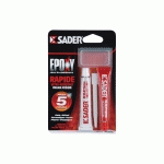 COLLE BI-COMPOSANTE ÉPOXY RAPIDE 2X15ML - SADER - 30621065