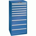 ARMOIRE BLEU GENT. 717X725X1450 AVEC 10 TIROIRS 75KG - LISTA