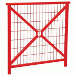 BARRIÈRE LISBONNE 1 M STRUCTURE GRILLAGÉE - ZINC ROUGE 3020 - PROCITY