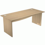 BUREAU DROIT AVEC PIEDS PANNEAUX VISUAL - 180 CM - CHÊNE - ARTARREDI