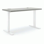 BUREAU PREMIUM RÉGLABLE ELEMENTS SOLID 1380 - ARGENT - BLANC - ACTIFORCE