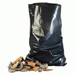 CARTON DE 100 SACS À GRAVAT EN POLYÉTHYLÈNE NOIR 1000 X 500MM - TOUSSAC - SG0500/1000/001N