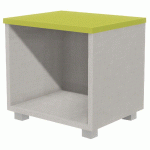 CHEVET NICHE IDENTITÉ ARGENT/VERT - MANUTAN COLLECTIVITÉS