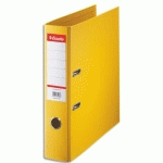 CLASSEUR EN PLASTIQUE STANDARD, A4, 75 MM, JAUNE - LOT DE 10