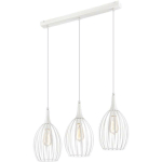 LAMKUR LIGHTING - LAMKUR VINCENT PLAFONNIER WIRE FRAME BLANC, 3X E27