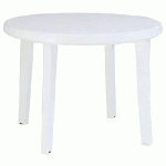 TABLE MIAMI Ø 98 CM - BLANC - GROSFILLEX