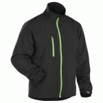 VESTE SOFTSHELL STRETCH+ NOIR/VERT TAILLE XXXL - BLAKLADER
