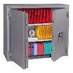 ARMOIRE FORTE ANTI FEU SUPER PROTECT DOUBLE PAROI 400 LITRES SERRURE À CLÉ HARTMANN