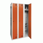 ARMOIRE SÉCHANTE IP 3 COLONNES À CLÉ ORANGE - MANUTAN COLLECTIVITÉS