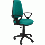CHAISE ELCHE CP BRAS FIXE - ROUE NYLON - TURQUOISE