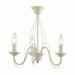 SEARCHLIGHT LUSTRE 700004, EN CRÈME-DORÉ, À 3 LAMPES