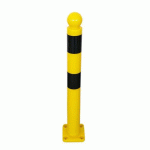 POTEAU FLEXIBLE À PLATINE Ø80MM - 800MM - NOIR/JAUNE - VISO
