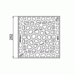 SIPHON DE COURS HAUT + GRILLE FONTE VORONOÏ - B125 - EUROPOINT ACO