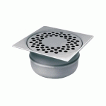SIPHON DE SOL INOX 150X150 SORTIE VERTICALE SV50 - GEBO - 21.414