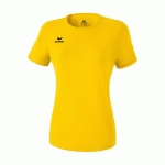 T-SHIRT FONCTIONNEL TEAMSPORT - ERIMA - CASUAL BASIC FEMME JAUNE