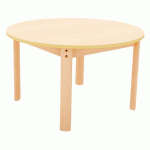 TABLE ERGO RONDE T0 - HÊTRE/HÊTRE - MANUTAN COLLECTIVITÉS